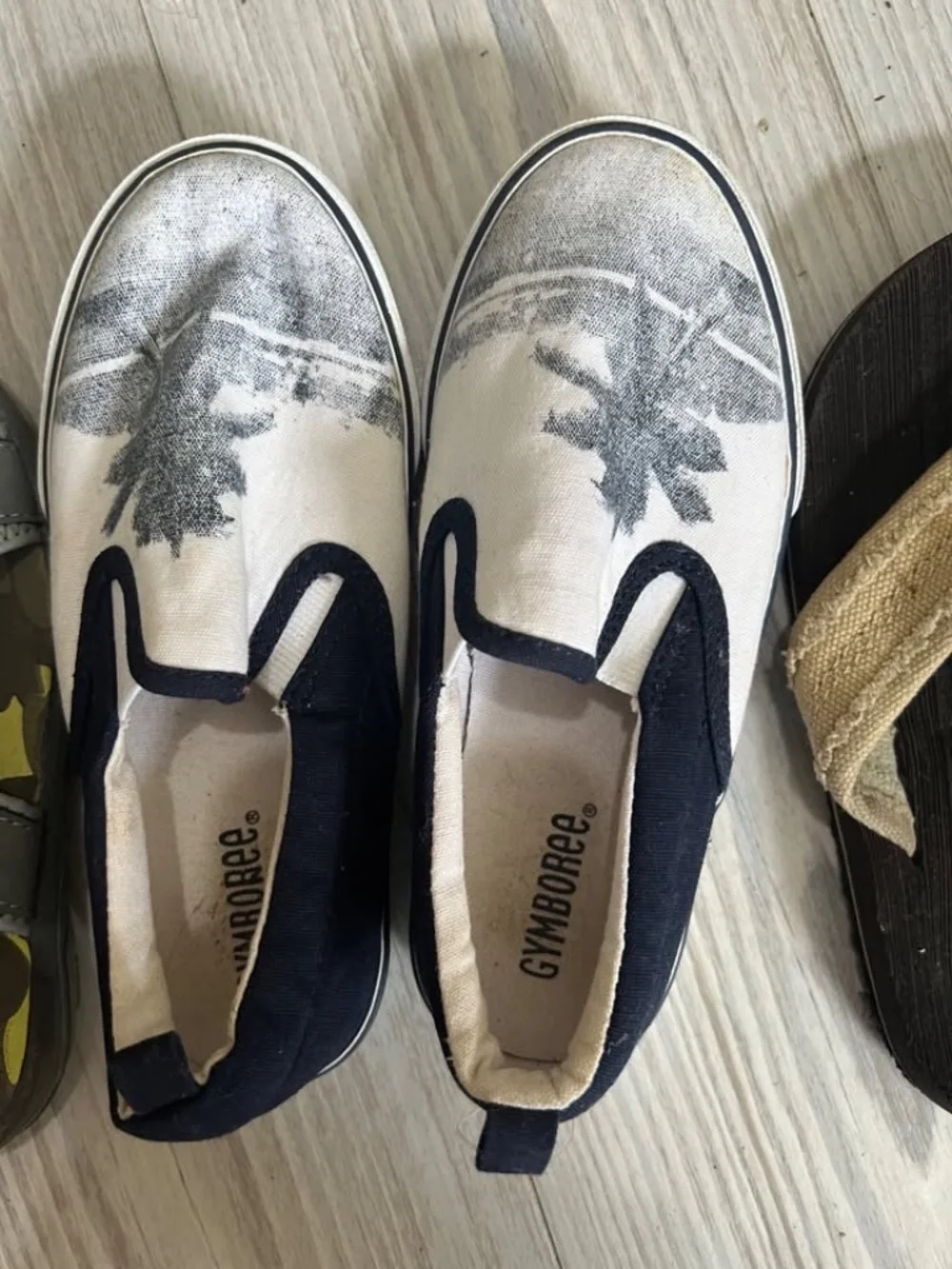 LOT OF GYMBOREE + OP SIZE 13 BOYS BOAT SHOES & SANDALS BUNDLE OF 3 PAIR LOT6540